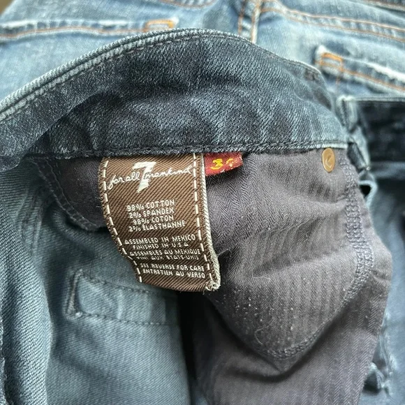 7 For All Mankind "A" Pocket Low Rise Boot Cut Jeans Size 30 - Picture 5 of 5